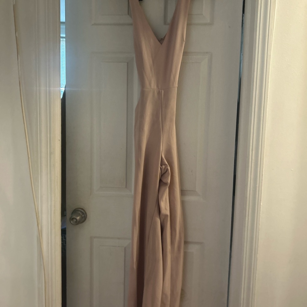 Express V-Neck Blush Jumpsuit